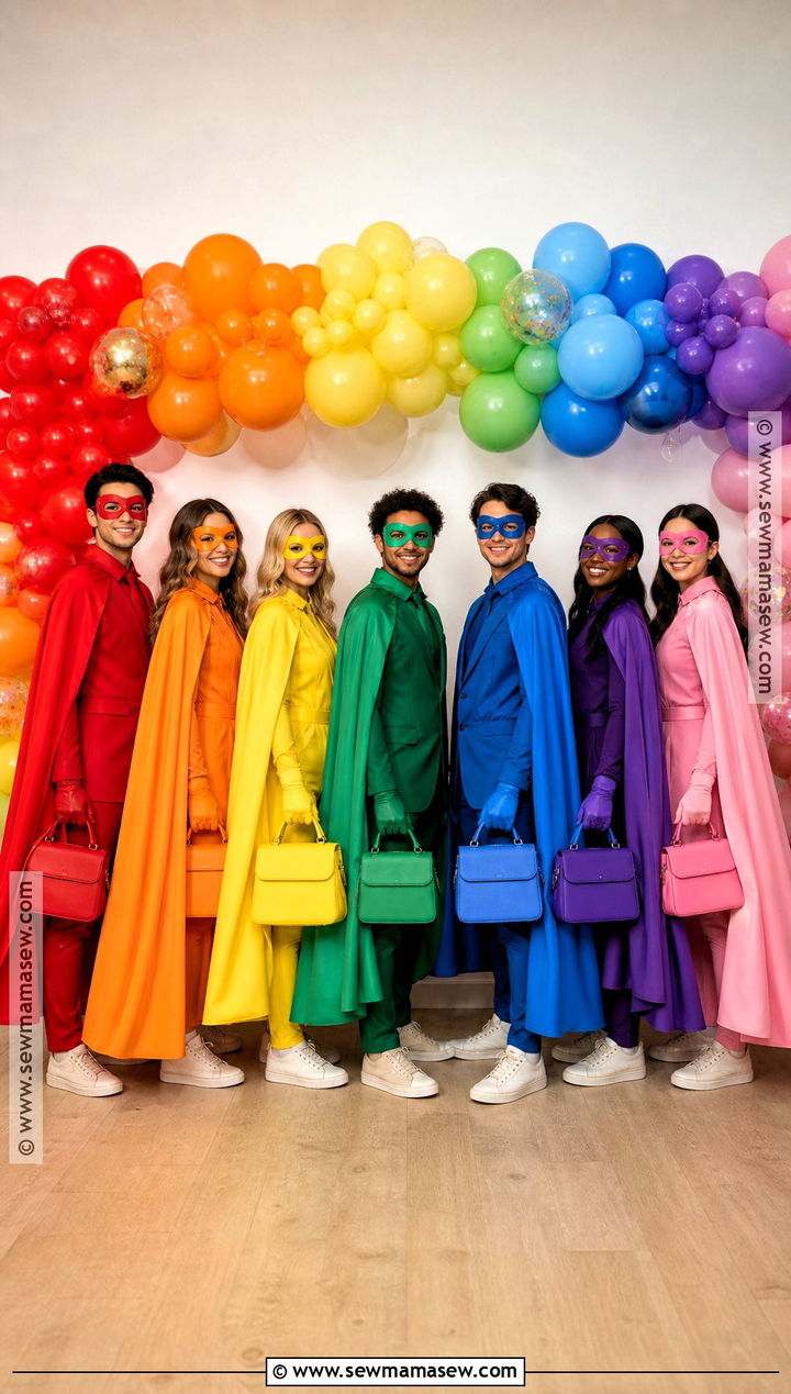Rainbow Group Masquerade Costume - 35 masquerade halloween costumes