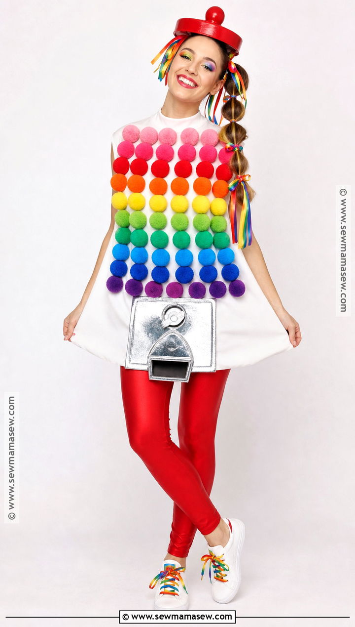 Rainbow Gumball Machine Costume - 35 gumball costume ideas