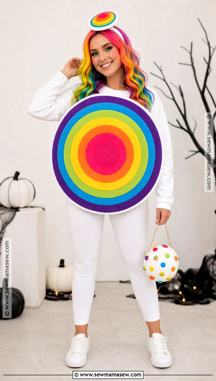 Rainbow Jawbreaker Costume - 35 candy costume ideas