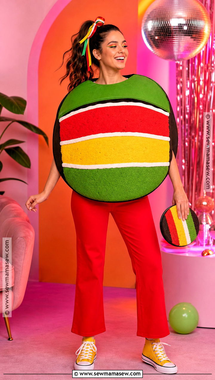Rainbow Layer Cookie Costume - 35 Cookie Costume Ideas