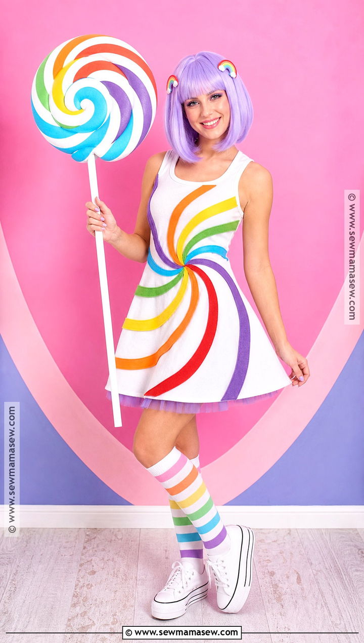 Rainbow Lollipop California Girls Costume - 30 California Girls Costume Ideas