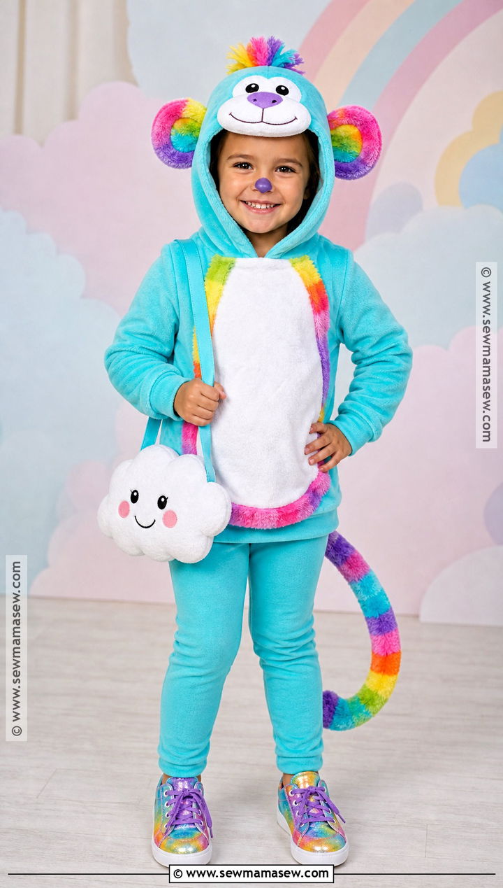 Rainbow Monkey Costume - 30 monkey costume ideas for kids