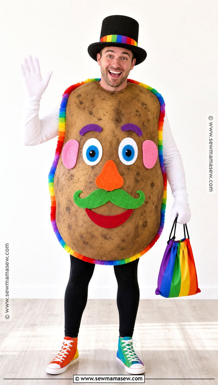 Rainbow Mr Potato Head Costume - 30 mr potato head costume ideas