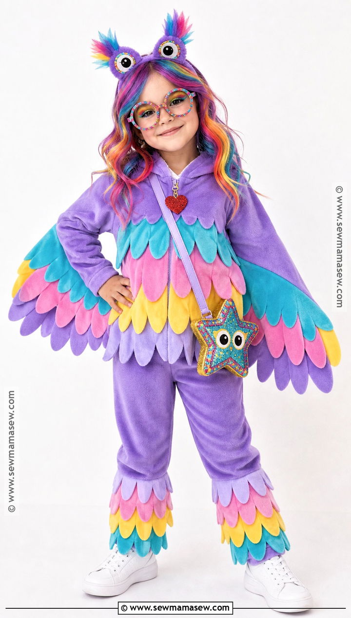 Rainbow Owl Beanie Boo Costume - 30 beanie boo costume ideas