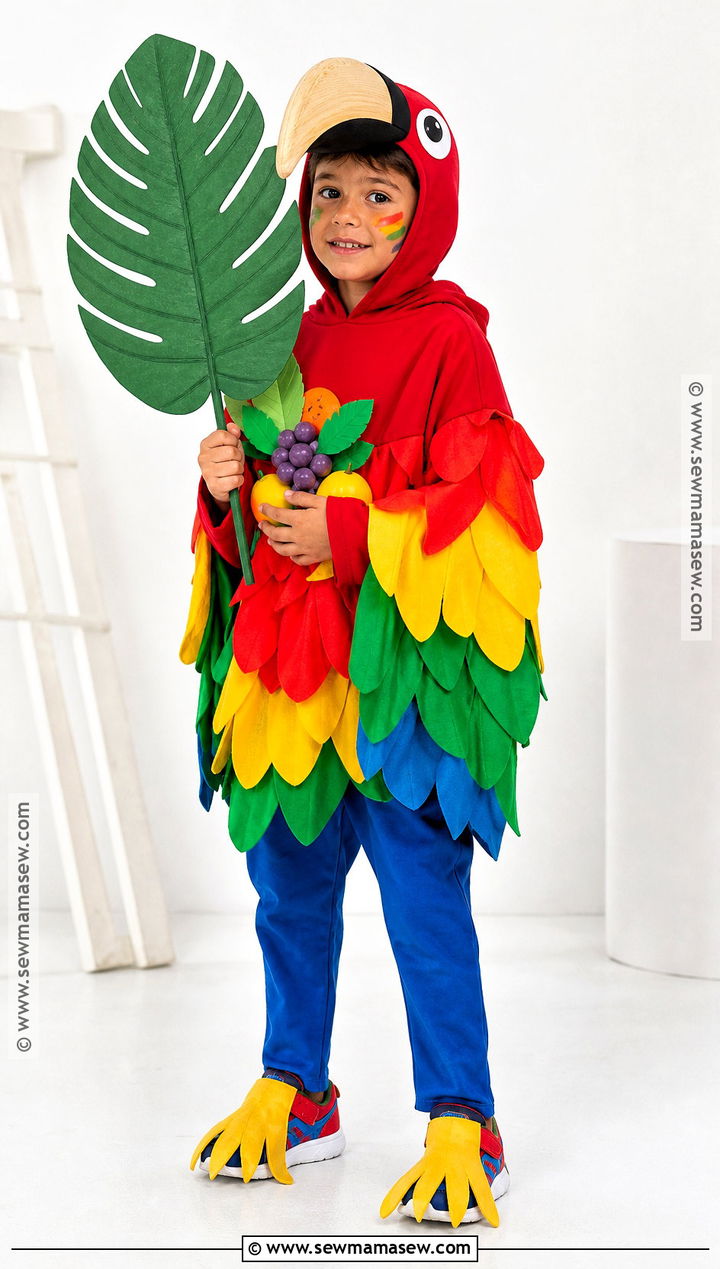 Rainbow Parrot Costume For Kids - 30 bird costume ideas for kids