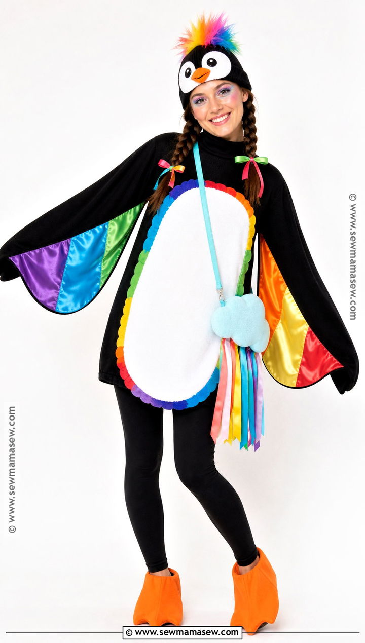 Rainbow Penguin Costume - 35 penguin costume ideas
