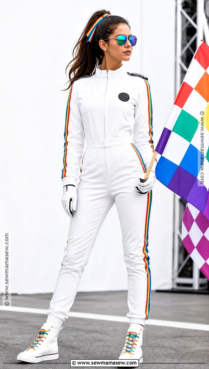 Rainbow Race Car Driver Costume - 30 Race Car Driver Costume Ideas for Women