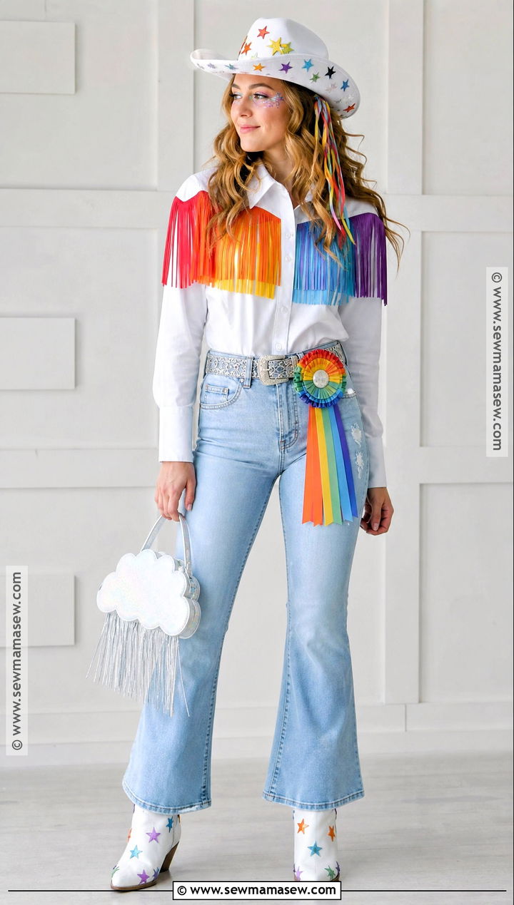 Rainbow Rodeo Cowgirl Outfit - 30 Cow Girl Outfits Ideas Halloween