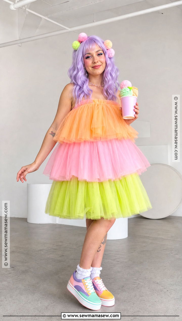 Rainbow Sherbet California Girls Costume - 30 California Girls Costume Ideas