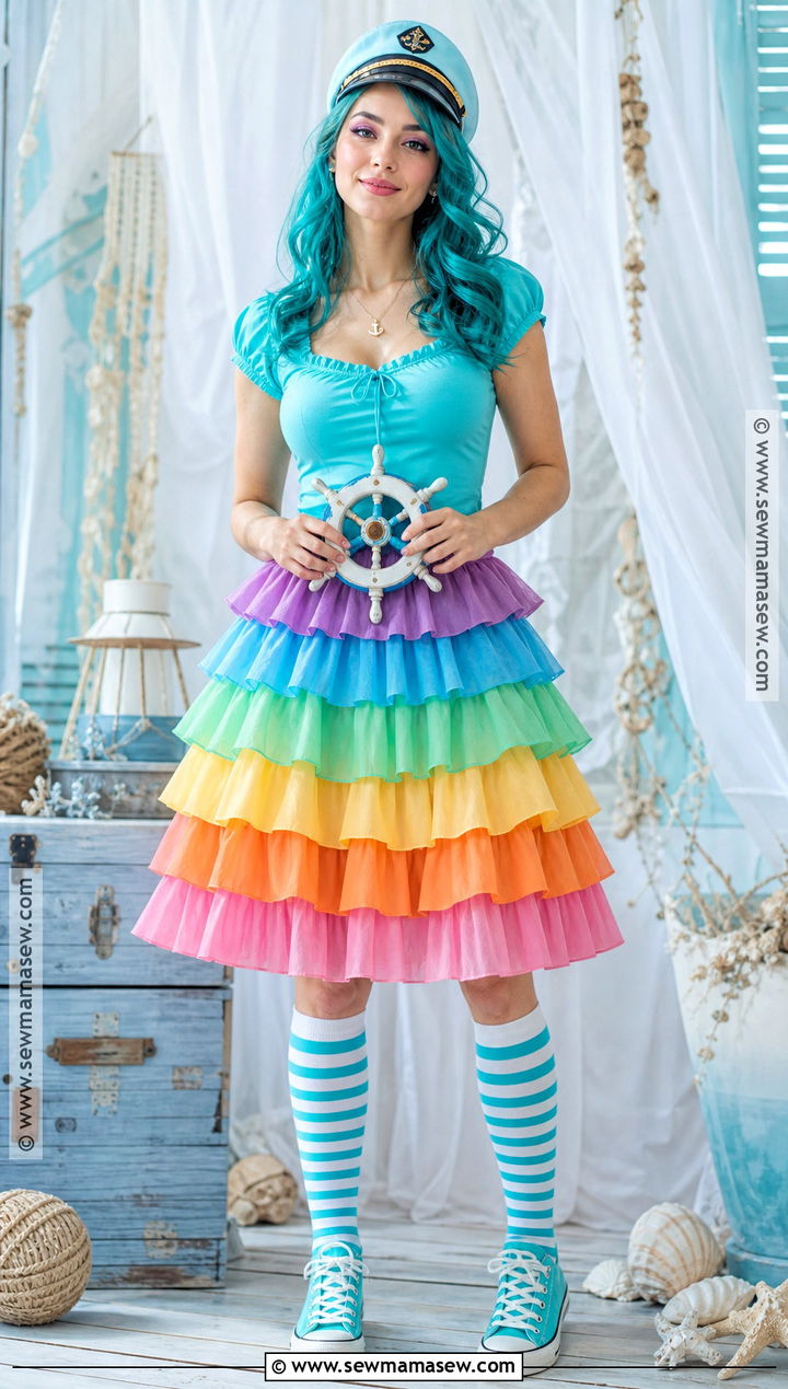Rainbow Sherbet Costume With Colorful Skirt - 35 strawberry shortcake characters costumes