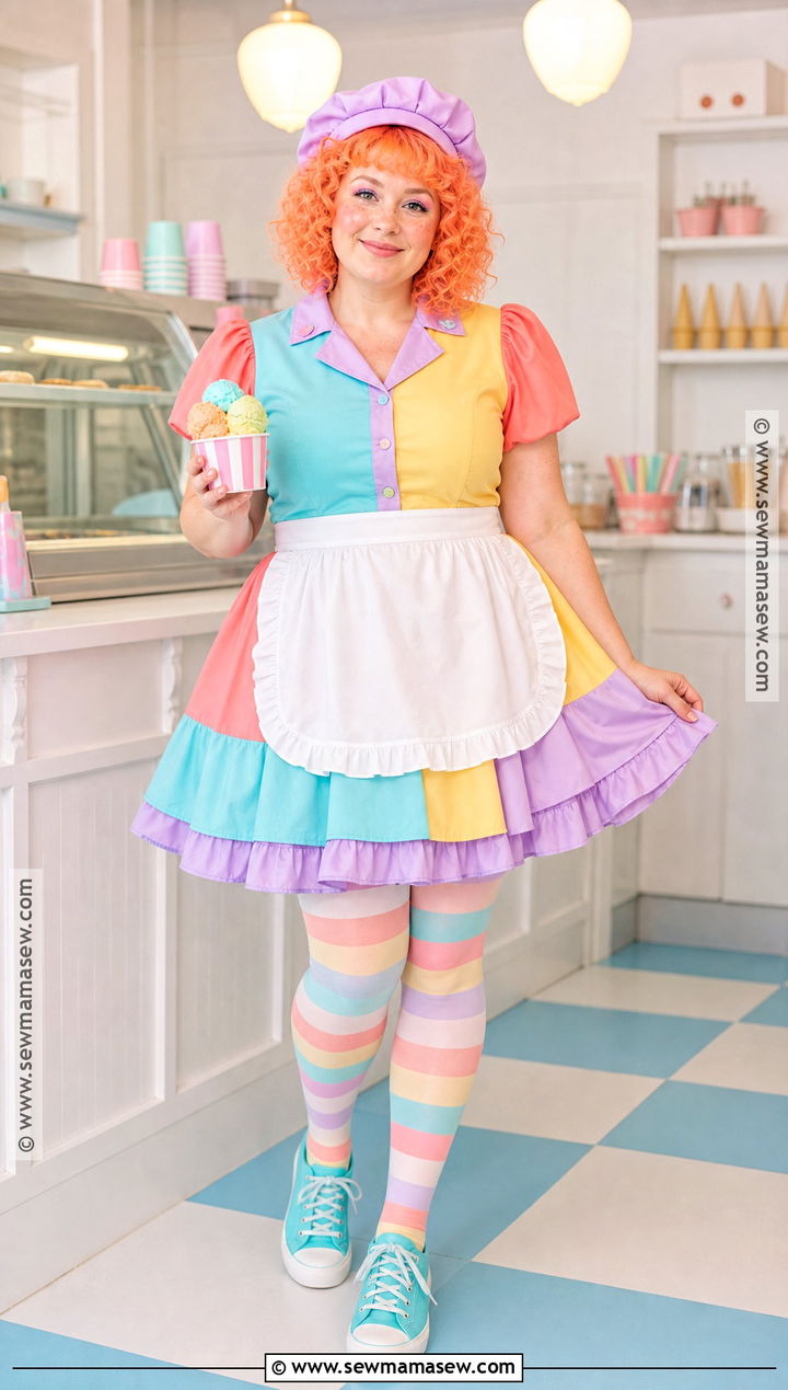 Rainbow Sherbet Strawberry Shortcake Costume - 50 strawberry shortcake costume ideas