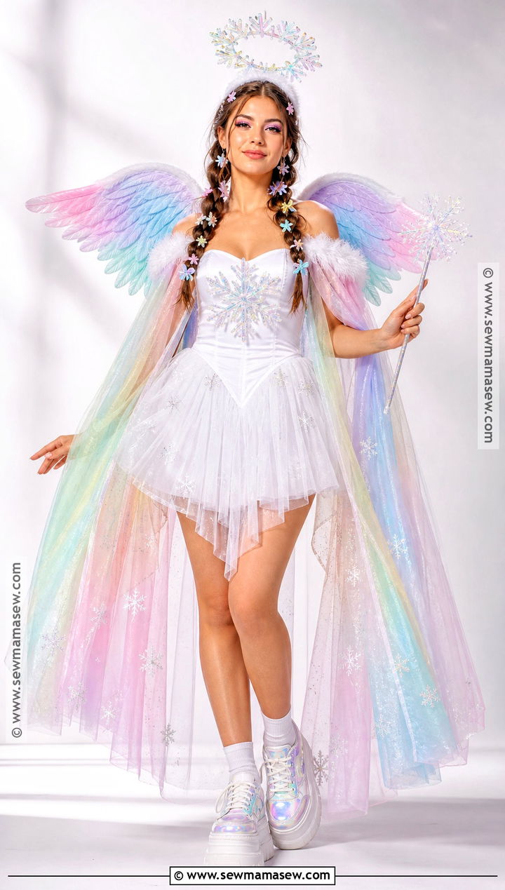 Rainbow Snow Angel Costume - 30 snow angel costume ideas