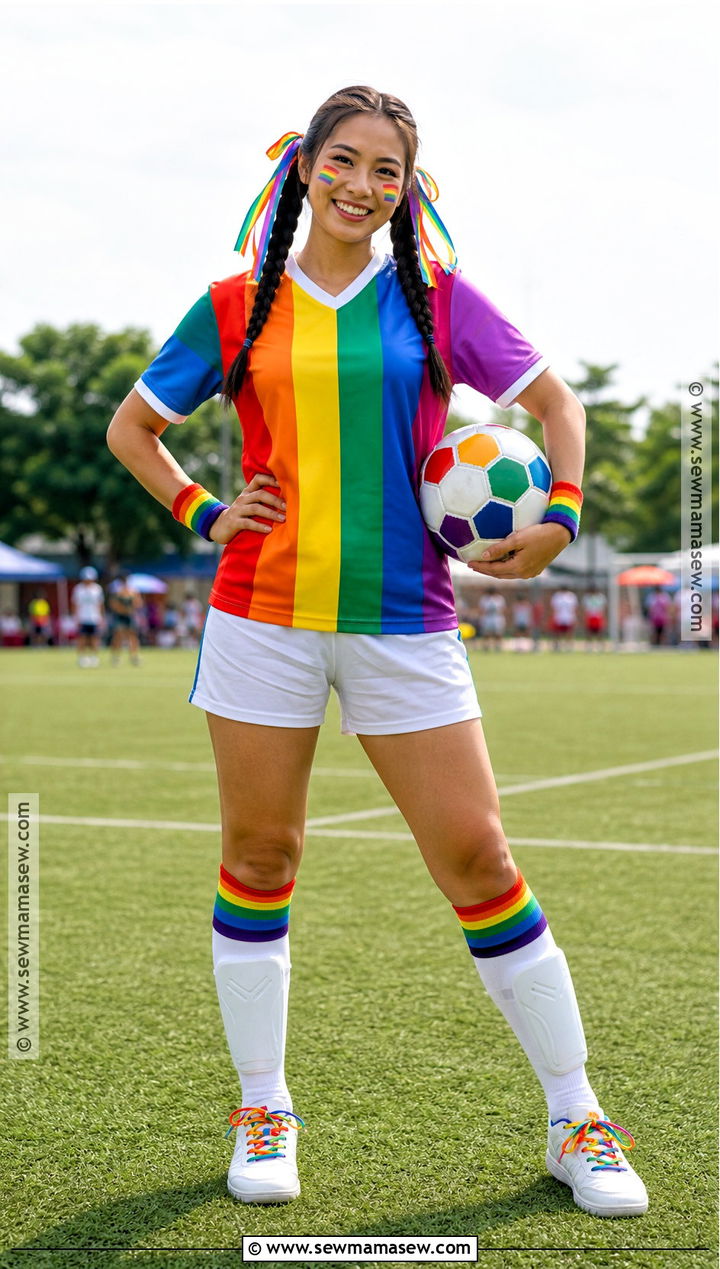 Rainbow Soccer Player Costume - 30 soccer player costume ideas
