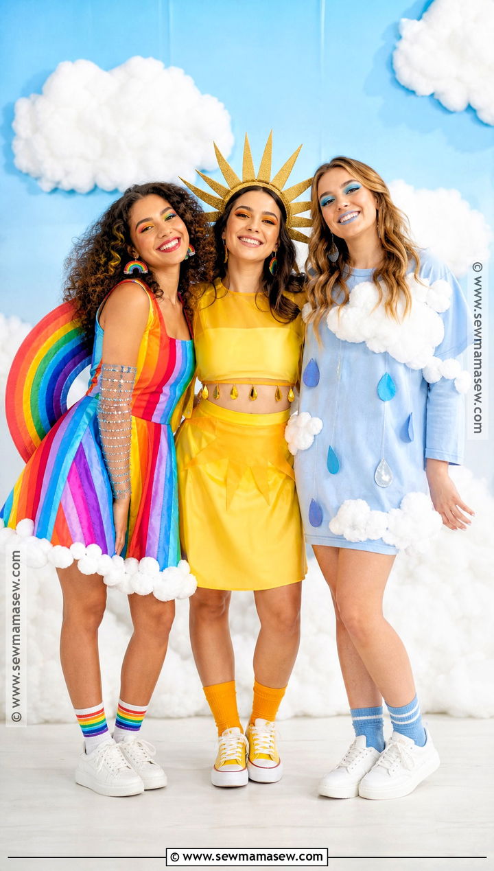 Rainbow Sun And Cloud Costume - 35 costume ideas for 3