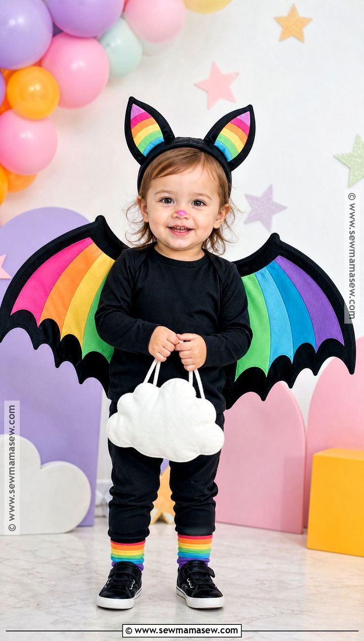 Rainbow Toddler Bat Costume - 30 toddler bat costume ideas