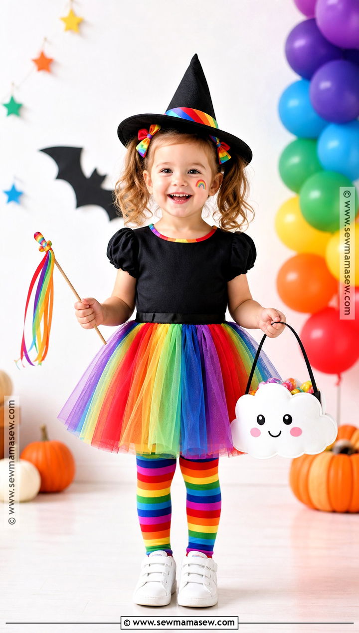 Rainbow Toddler Witch Costume - 30 toddler witch costumes