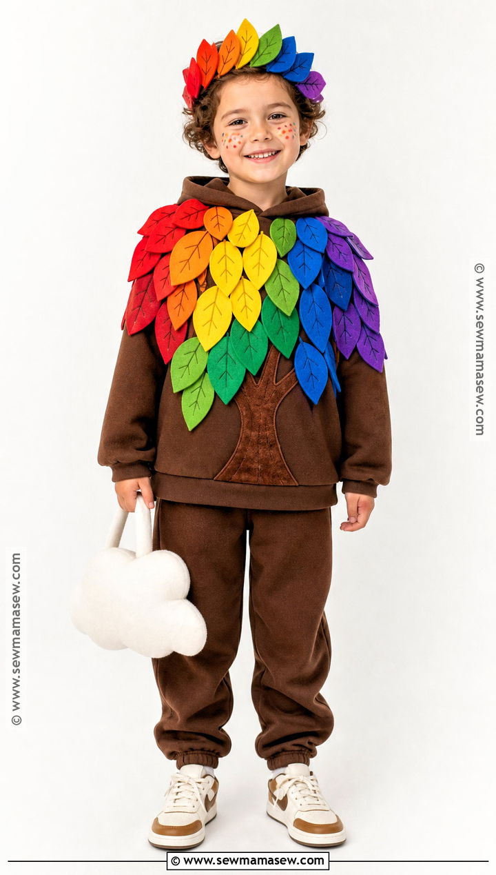 Rainbow Tree Costume - 30 tree costume ideas for kids