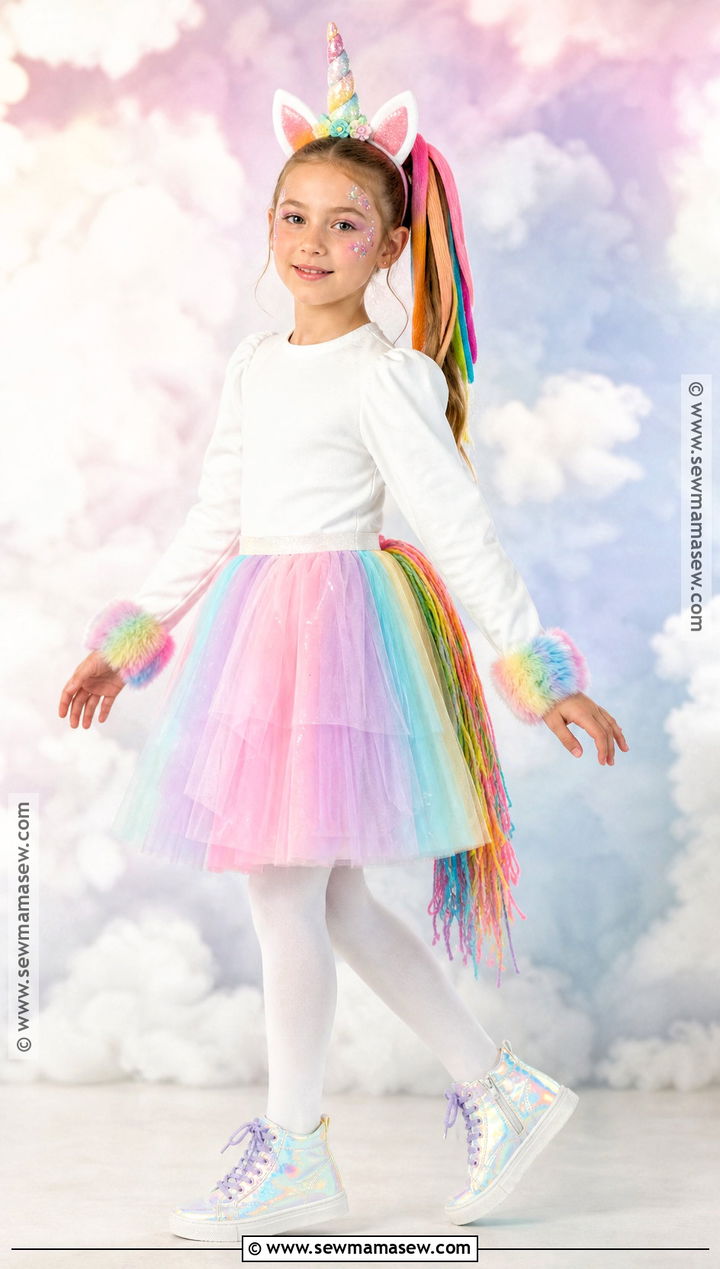 Rainbow Unicorn Costume - 40 girl costumes