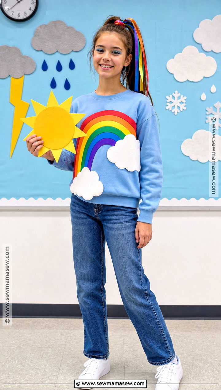Rainbow Weather Costume - 30 Easy Halloween Costumes For School