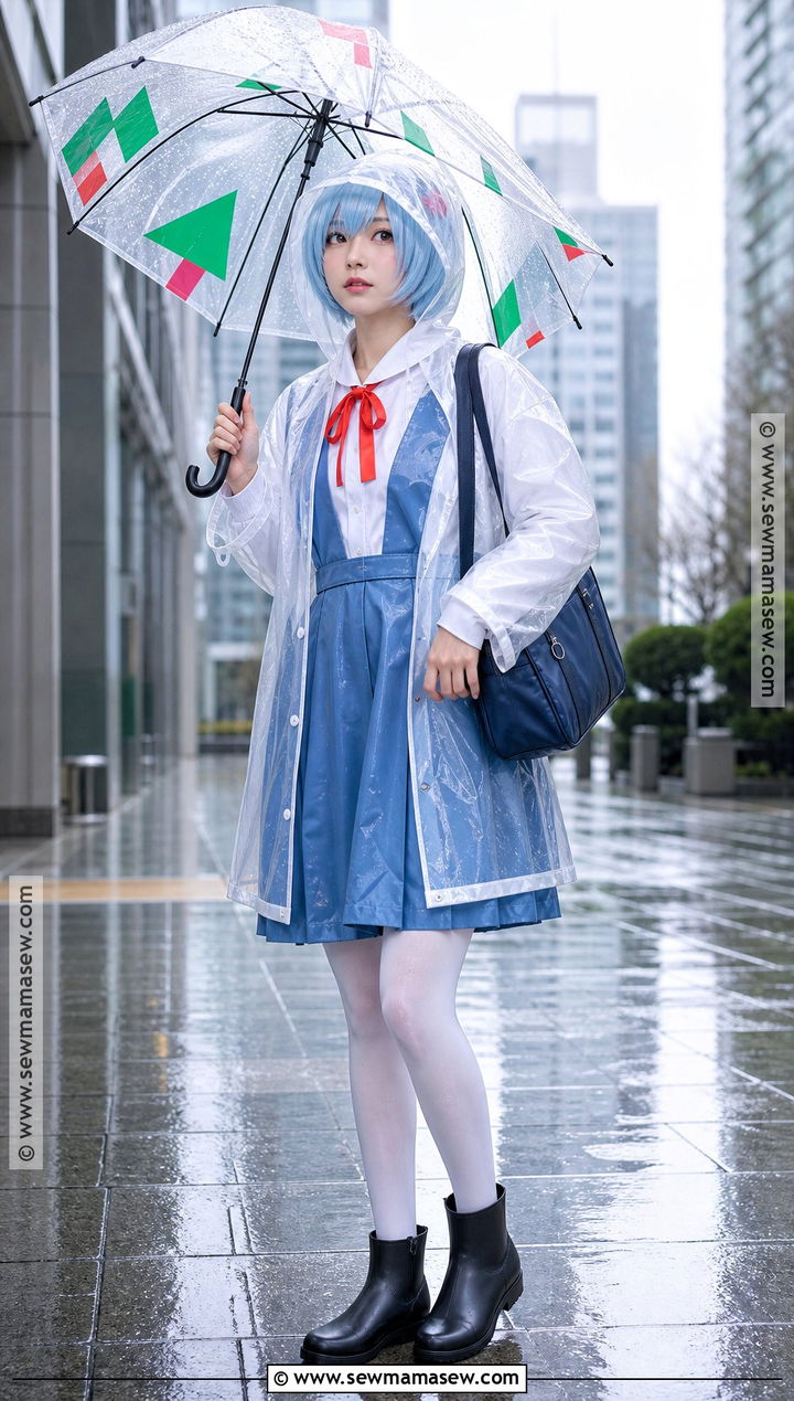 Raincoat Rei Ayanami Cosplay - 35 rei ayanami cosplay ideas