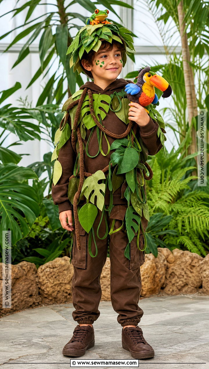 Rainforest Tree Costume With Vines - 30 tree costume ideas for kids