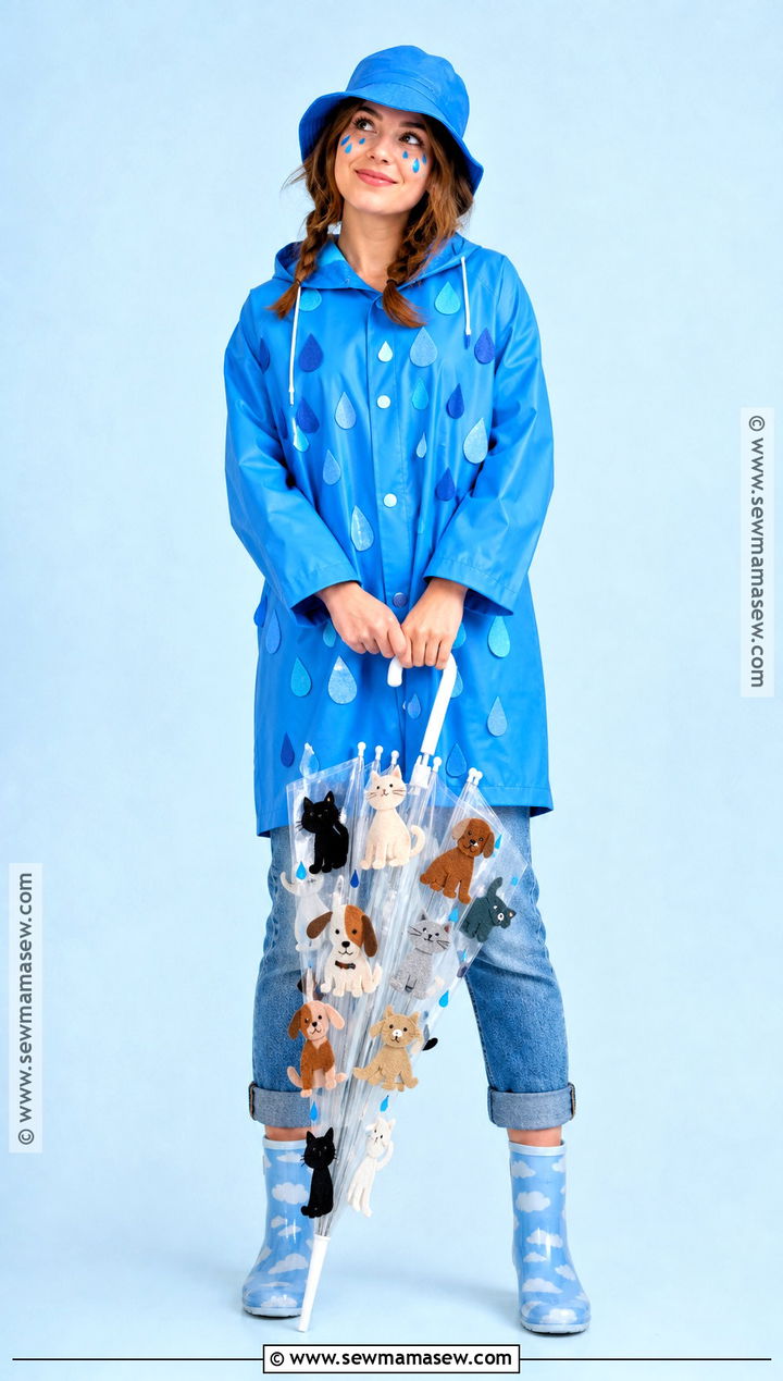 Raining Cats And Dogs Costume With Raincoat - 30 Cute And Easy Halloween Costumes
