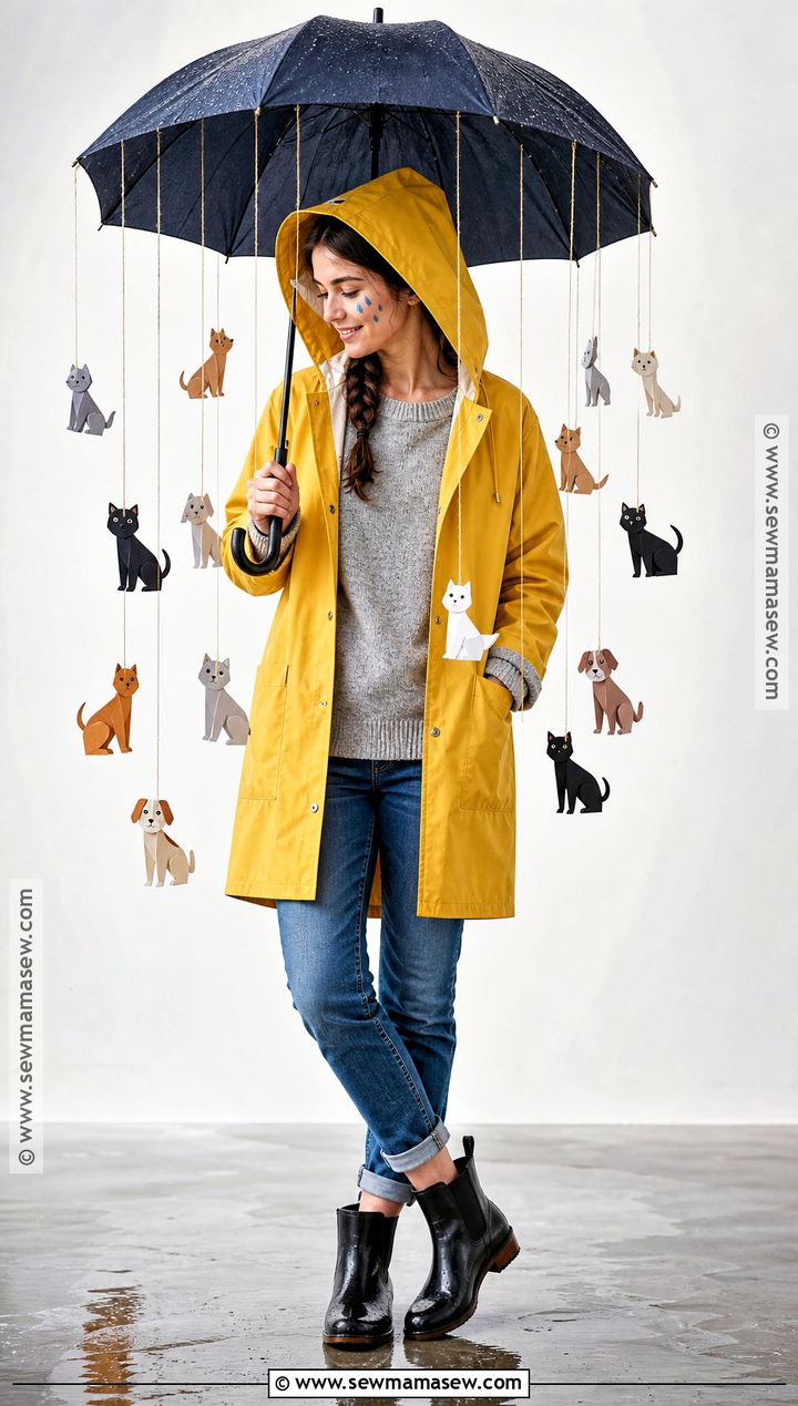 Raining Cats And Dogs Costume With Raincoat - 30 easy last minute halloween costumes for women