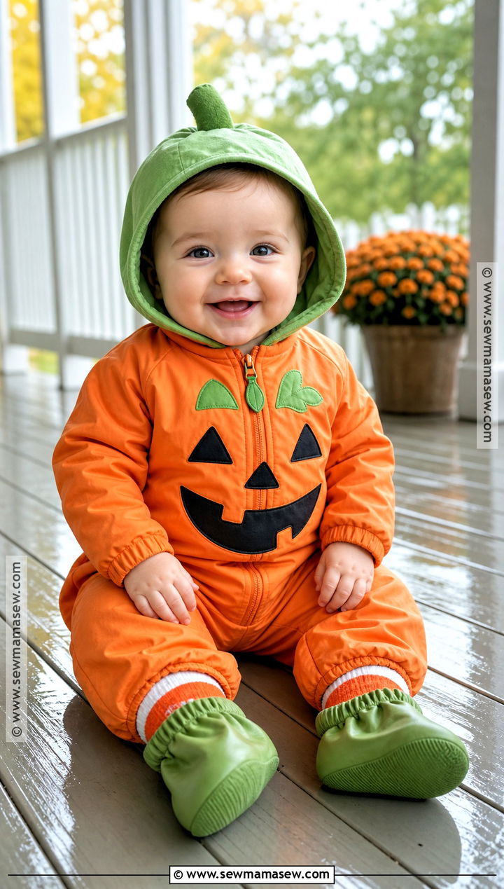 Rainy Day Baby Pumpkin Costume - 30 baby pumpkin costume ideas