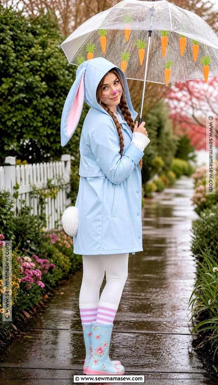 Rainy Day Bunny Costume - 30 Cute Bunny Costume Ideas