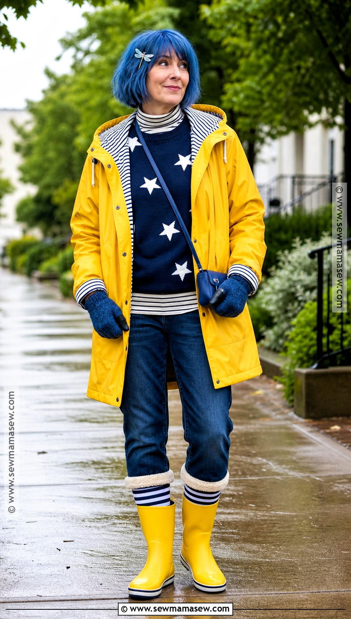 Rainy Day Coraline Costume With Layered Clothes - 30 caroline costume ideas