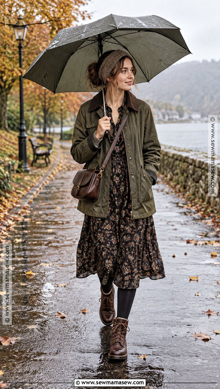 Rainy Day Cottagecore Fall Outfit - 20 cottagecore fall outfits