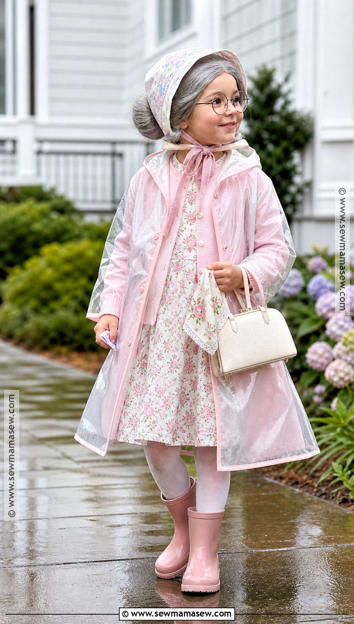 Rainy Day Grandma Costume - 30 kids old lady costume ideas