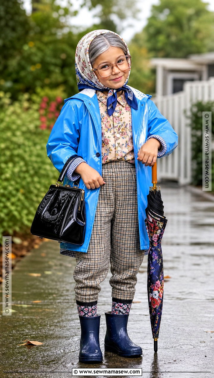 Rainy Day Grandma Old Lady Costume - 30 old lady costume ideas for kids