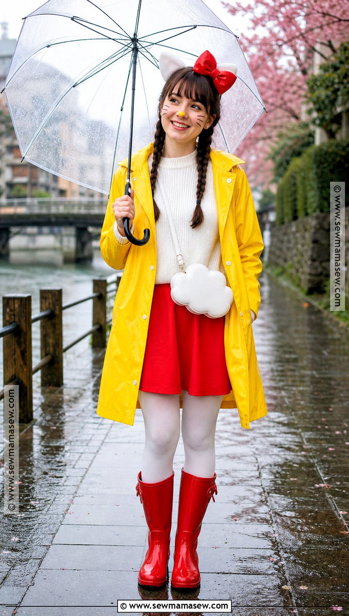 Rainy Day Hello Kitty Costume - 40 hello kitty halloween costume ideas