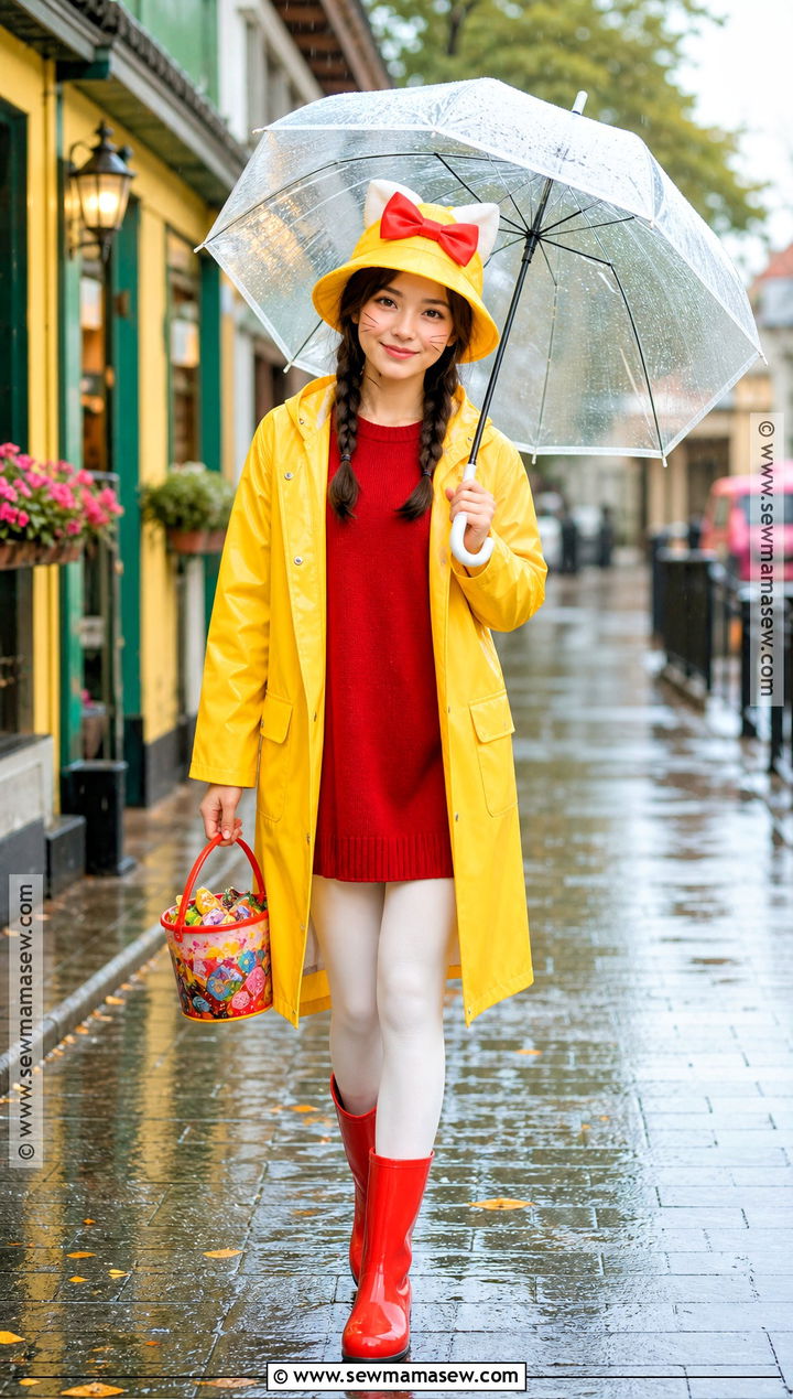 Rainy Day Hello Kitty Costume - 30 halloween costumes hello kitty