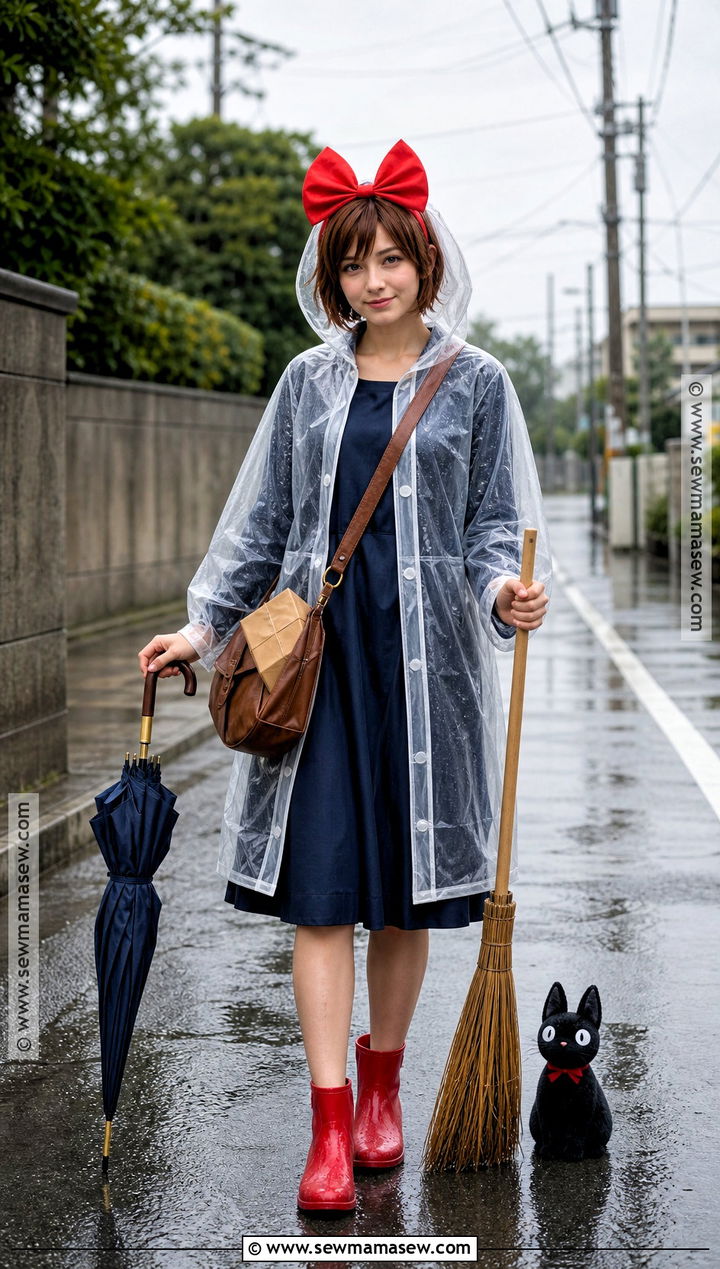 Rainy Day Kiki Cosplay With Cape - 30 kiki's delivery service cosplay ideas