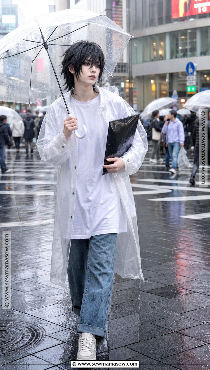 Rainy Day L Cosplay With Clear Jacket - 40 l cosplay ideas