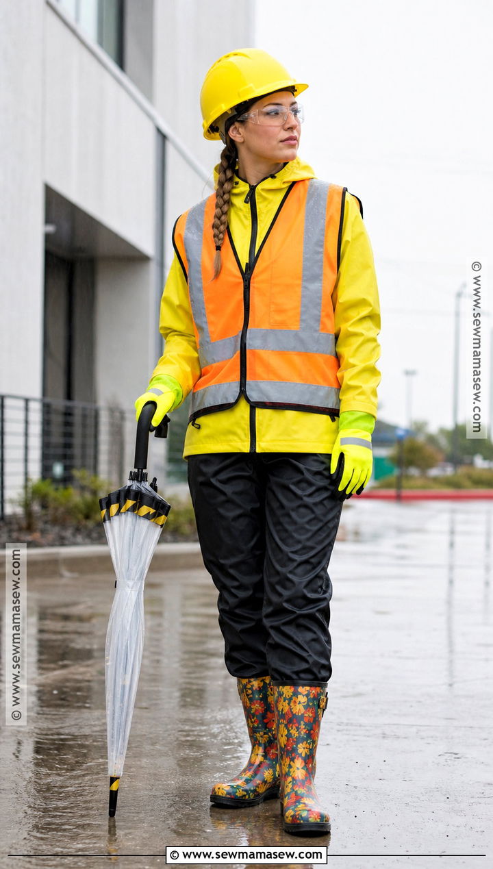 Rainy Day Neon Construction Worker Costume - 35 neon construction worker costume ideas