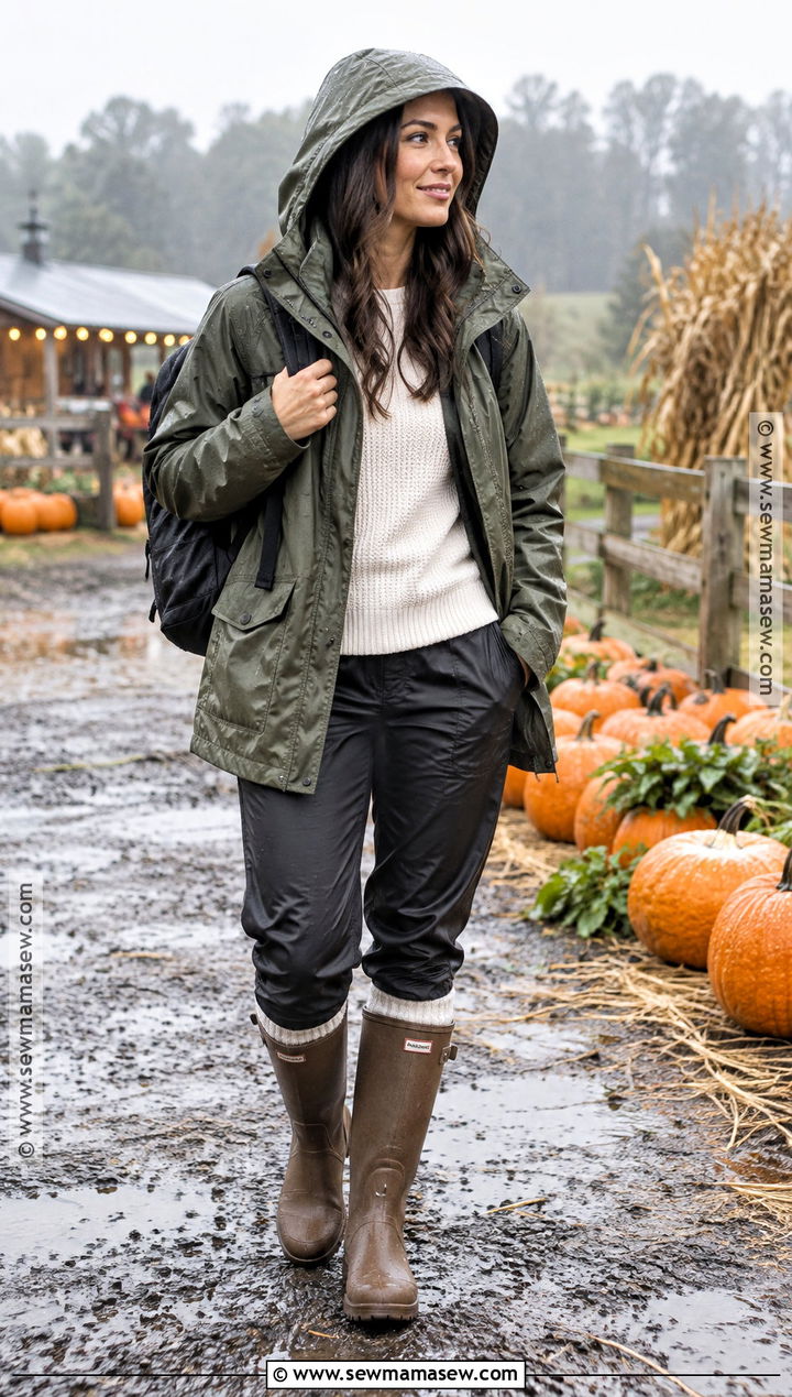 Rainy Day Pumpkin Patch Outfit - 20 Mom Pumpkin Patch Outfit Ideas