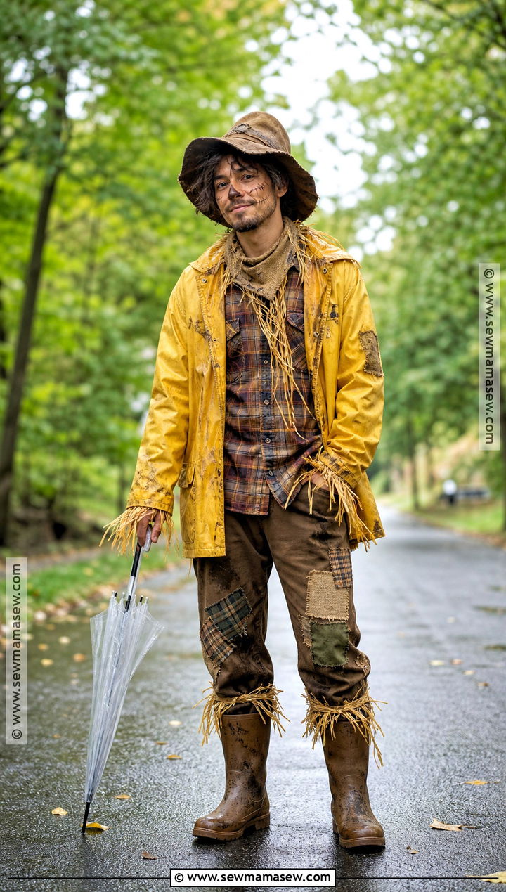 Rainy Day Scarecrow Costume - 30 Scarecrow Costume Ideas for Men
