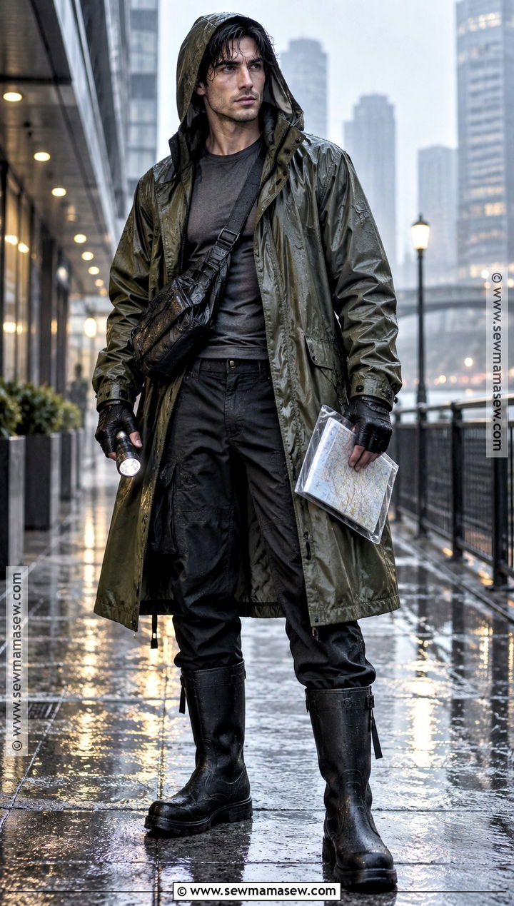 Rainy Day Survivor Outfit - 30 Zombie Apocalypse Aesthetic Outfits