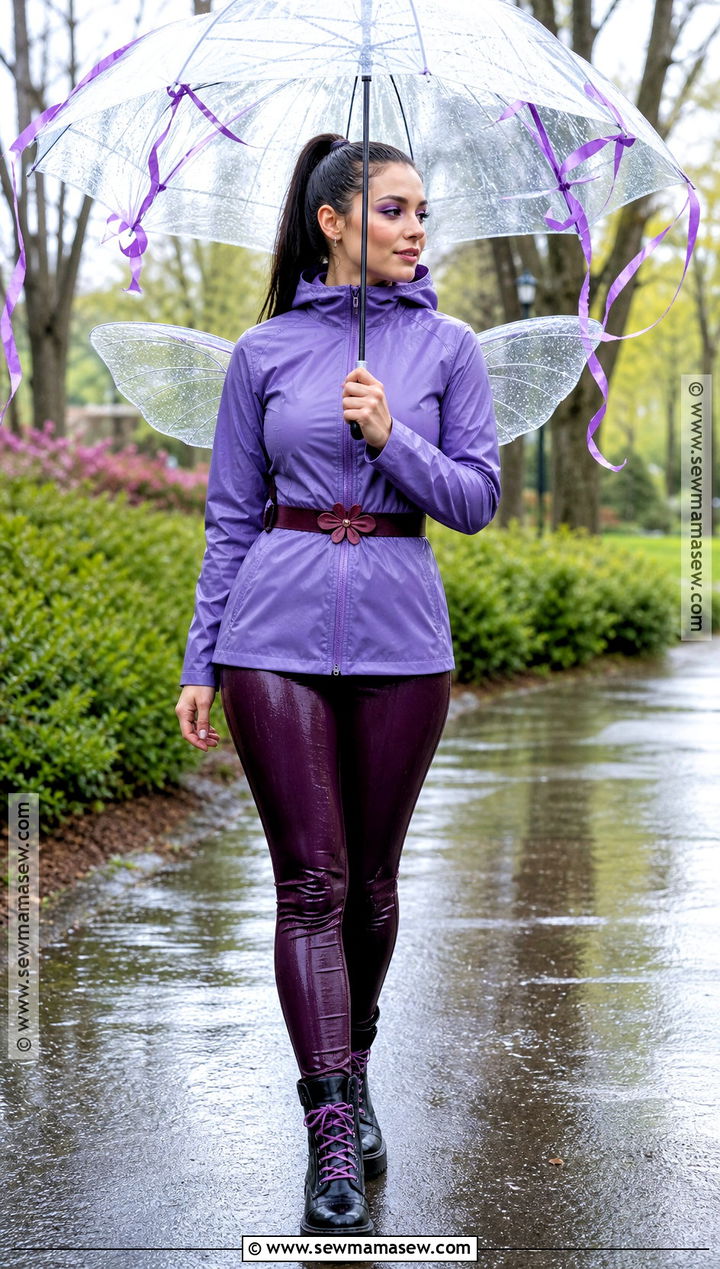 Rainy Day Vidia Costume With Purple Jacket - 30 vidia tinkerbell costume ideas