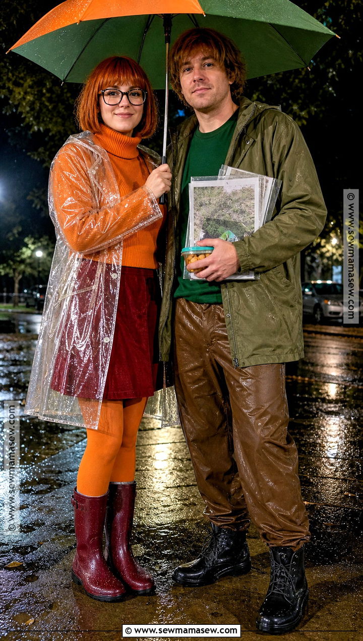 Rainy Night Velma and Shaggy Costume - 35 velma and shaggy costume ideas
