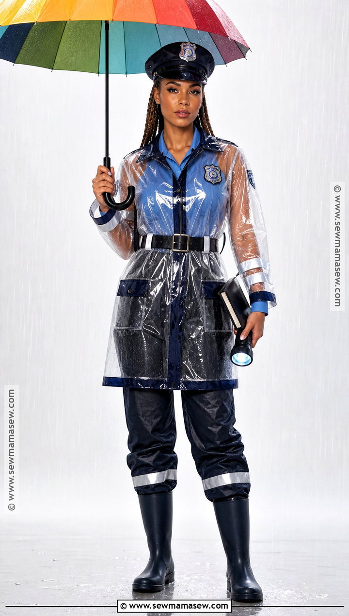 Rainy Patrol Cop Costume - 40 cop halloween costume ideas
