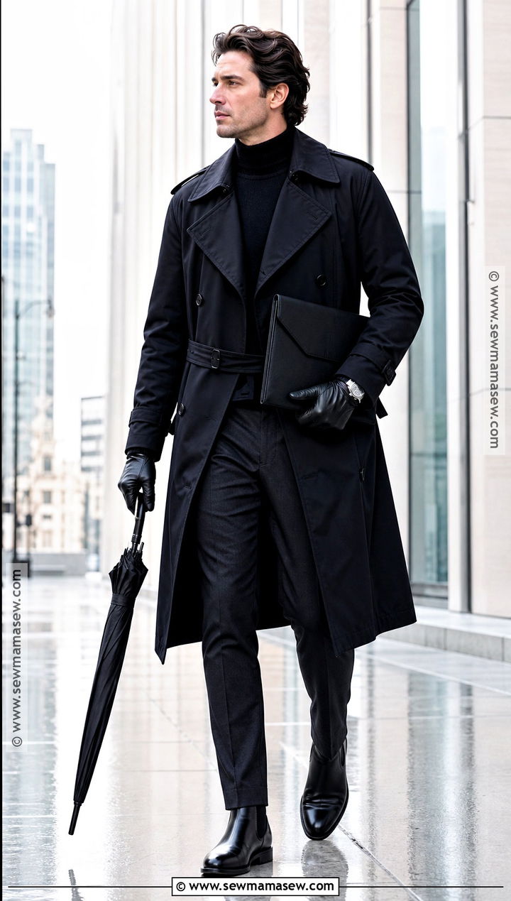 Rainy Trench Coat Bruce Wayne Costume - 30 bruce wayne costume ideas