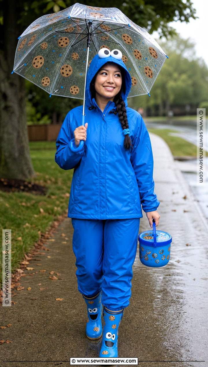 Rainy Weather Cookie Monster Costume - 40 cookie monster costume ideas
