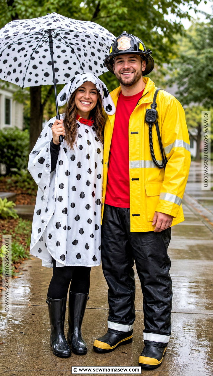Rainy Weather Dalmatian And Firefighter Costume - 35 dalmatian and firefighter costume ideas