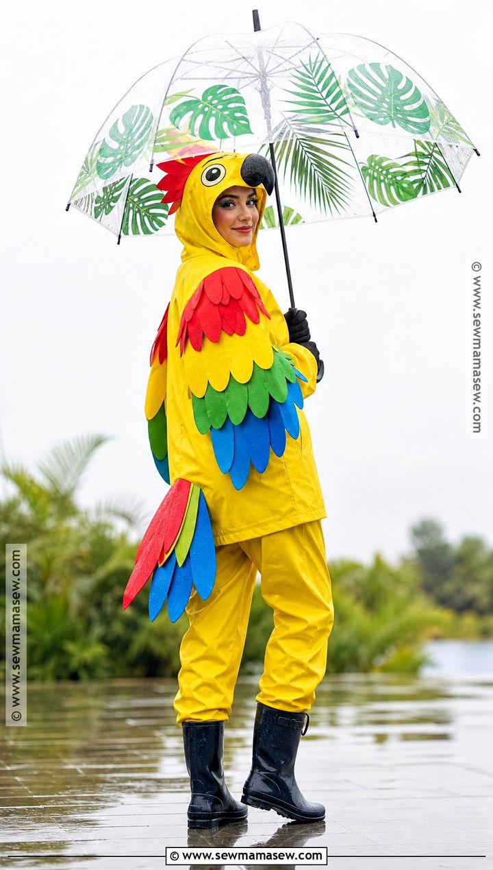 Rainy Weather Parrot Costume - 35 parrot costume ideas