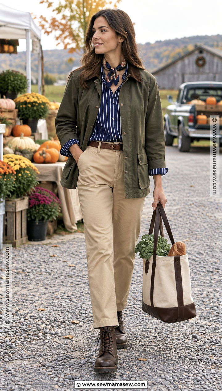 Ralph Lauren Barn Jacket And Chino Pants Outfit - 25 ralph lauren fall outfits