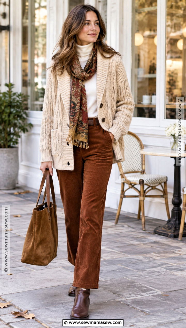 Ralph Lauren Shawl Collar Cardigan And Corduroy Outfit - 25 ralph lauren fall outfits
